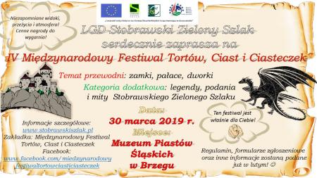 Zaproszenie na  IV Międzynarodowy Festiwal Tortów, Ciast i Ciasteczek