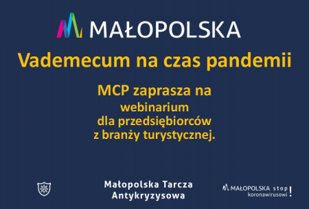 MCP zaprasza na webinarium dla małopolskich przedsiębiorców z branży turystycznej!