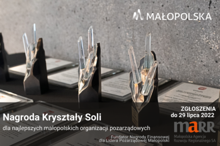 Nabór zgłoszeń do Nagrody Kryształy Soli 2022 rozpoczęty !!!